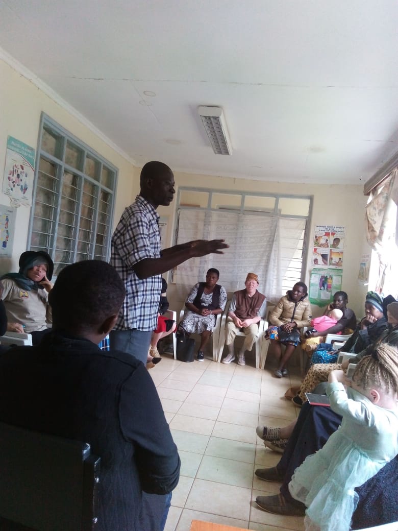 First meeting of PwAs in Webuye, Westkenya
