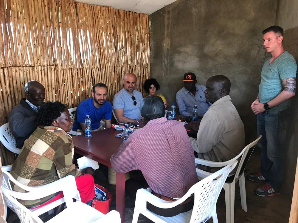 Training business skills to farmers in West Kenya